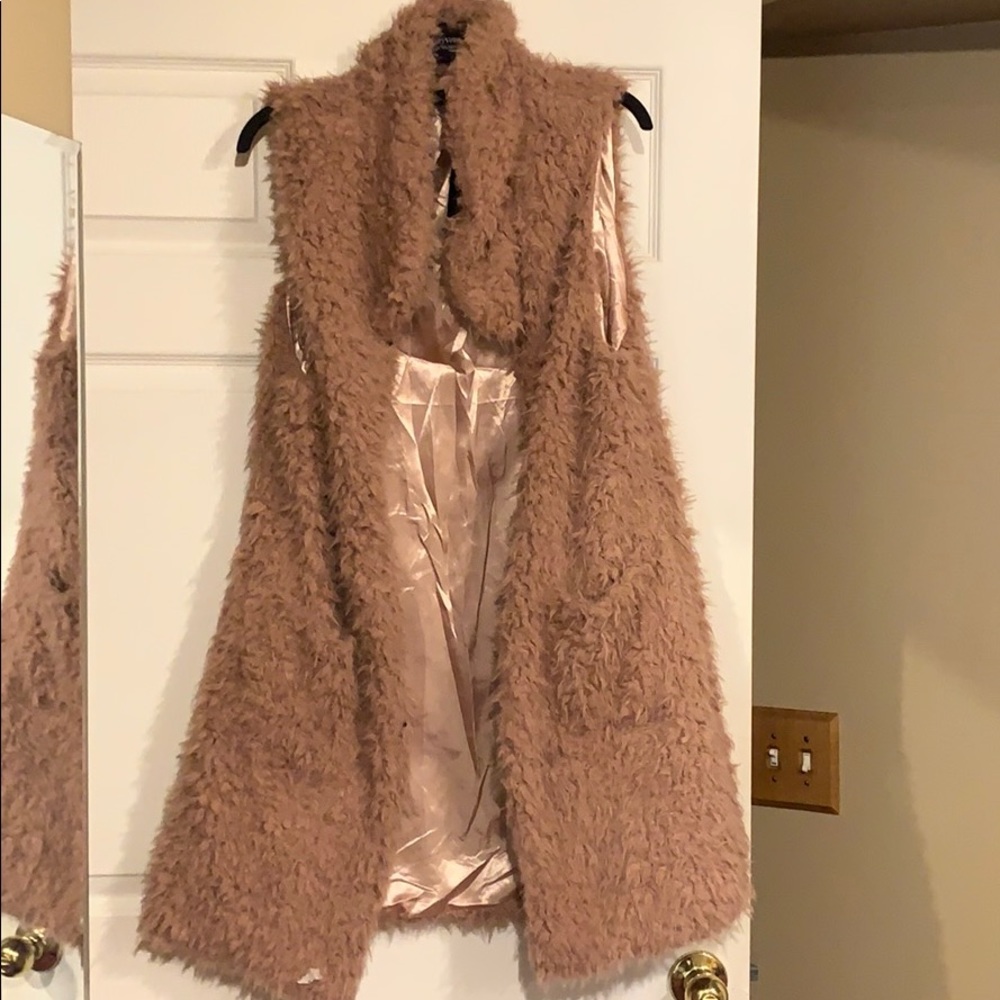 Light Pink Kimberly C. Fluffy Vest